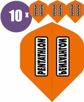 ABC Darts - Dart Flights - Pentathlon classic Oranje - 10 sets (30 st.)