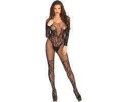 Vine lace and netbodystocking+