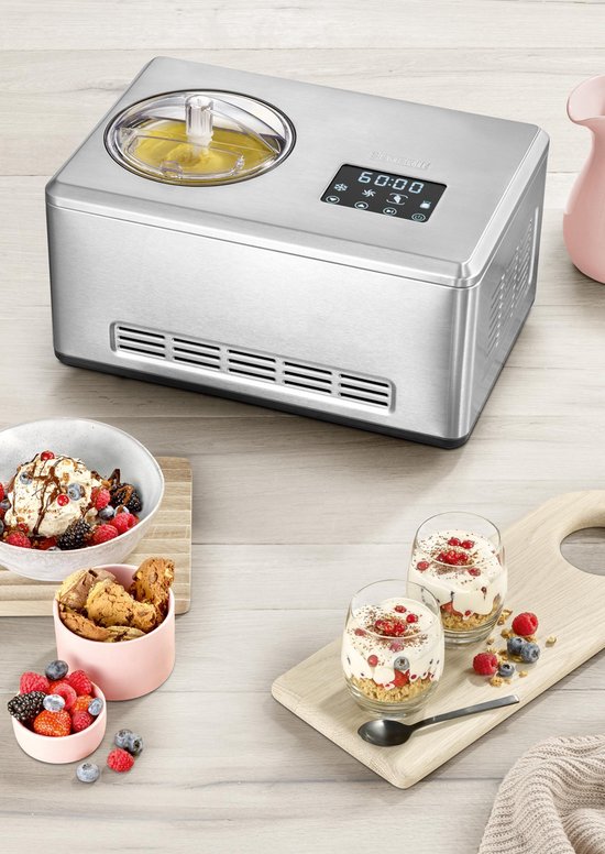 Severin EZ 7406 - IJsmachine 2-in-1 met yoghurt-functie - Incl. 2 XL ijsemmers van Severin — afbeelding 4