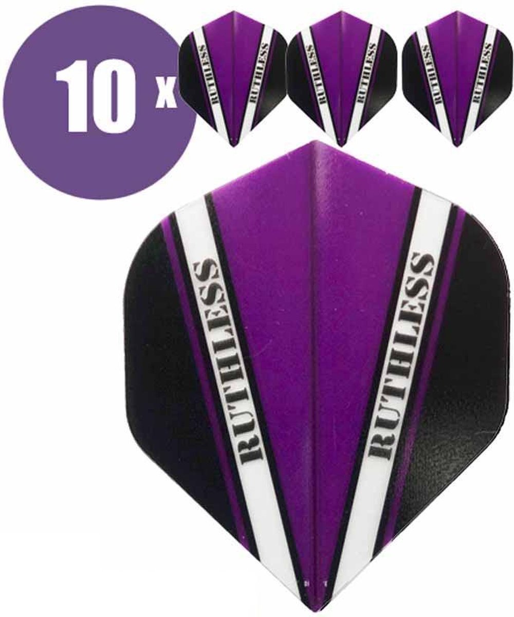 ABC Darts - Dart Flights - Ruthless Vision V Paars - 10 sets (30 stuks)