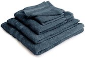 LINNICK Pure Handdoeken Set - 100% Katoen - Ocean Blue - 4x Handdoek 60x110cm + 2x Badlaken 70x140cm + 4 Washandjes + 2 Gastendoekjes - Badgoedset