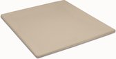 Damai Organic - Topper hoeslaken (tot 15 cm) - Bio satijn - 100x210 cm - Taupe