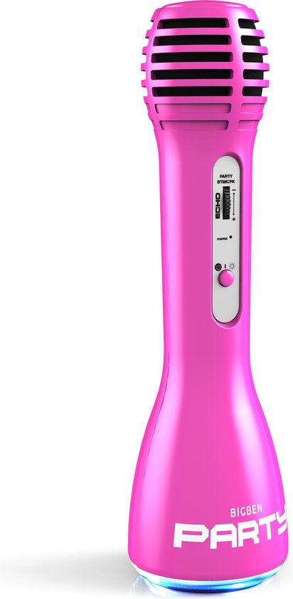 Bigben Party Karaoke Microfoon - Bluetooth - Roze