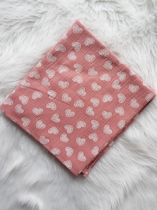 Hydrofiel Doek Swaddle XL -- Oud Roze | bol.com