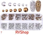 Nagel Decoratie Set - 12 Verschillende Vormen - 3D Glitter Nagel - Nagels - Decoratie - Bling Bling - Zilver - Parelmoer - Gratis Verzending - Nagelset - Nagelstickers - Diamant - Nagel Decor