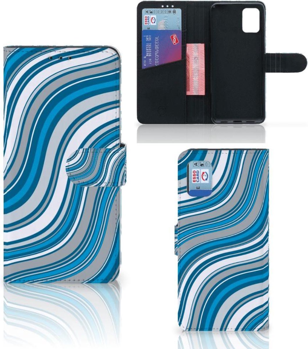 Samsung Galaxy A31 Telefoon Hoesje Waves Blue