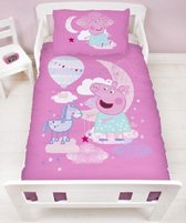 Peppa Pig peuterbed dekbed - 150 x 120 cm. - Peppa junior dekbedovertrek