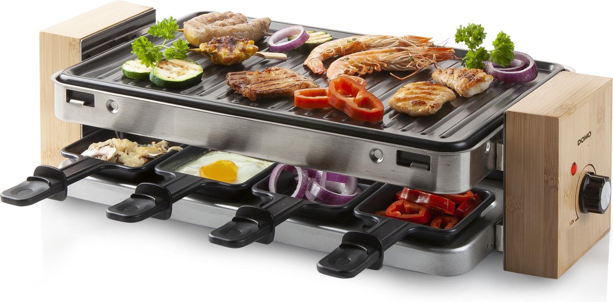 Raclette DOMO Bamboo 8 Personnes DO9246G