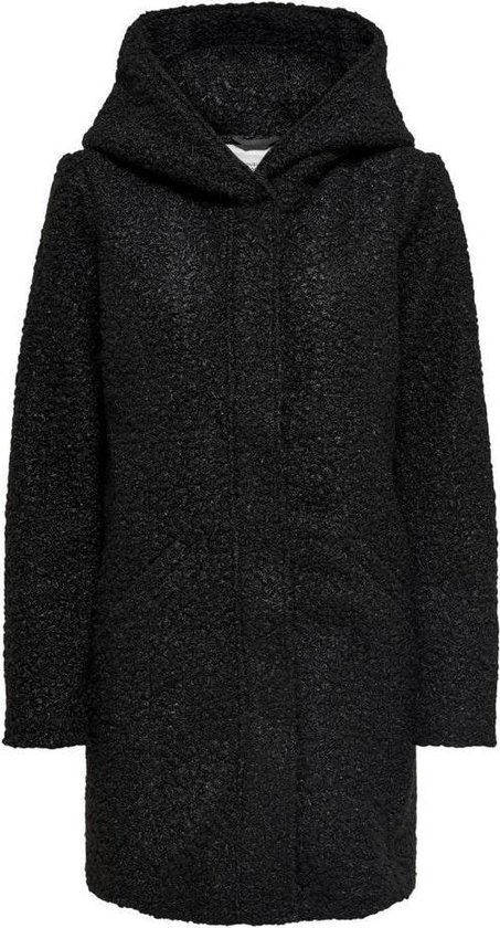 Jacqueline de Yong Jas Jdysonya Long Boucle Jacket Otw Hab 15207642 Black Dames Maat - XS