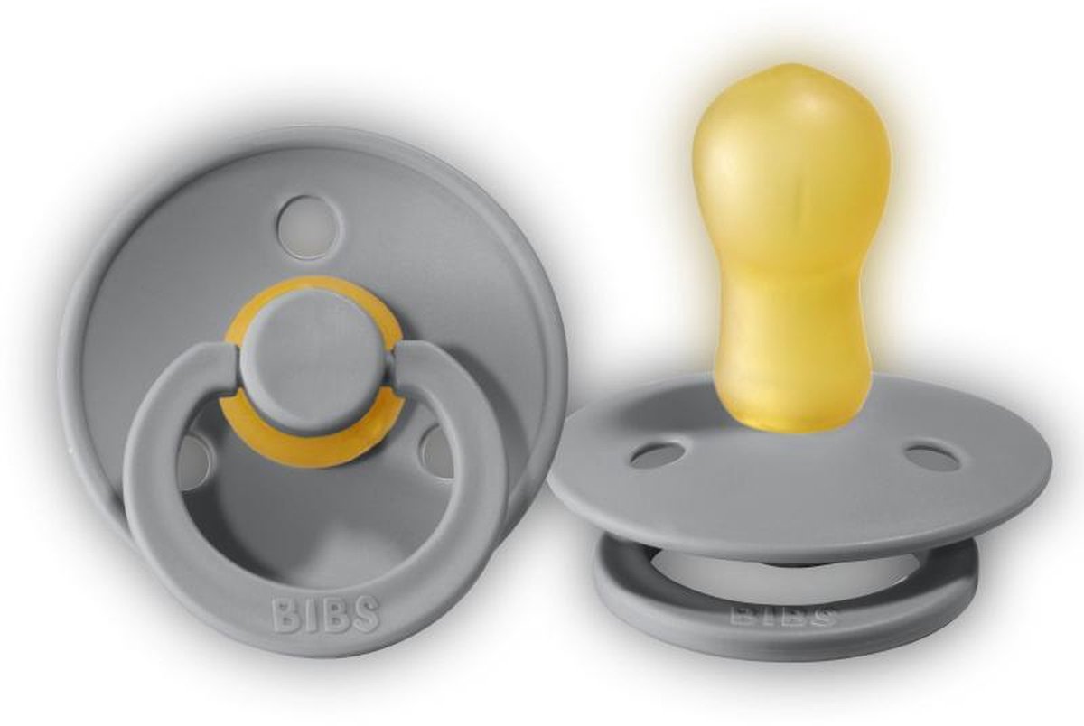 BIBS fopspeen maat 3 cloud / grey (lichtgrijs) 18+maanden