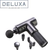 Bol.com Deluxa massage gun massagepistool incl. 4 opzetstukken – massageapparaat 3100 RPM aanbieding