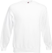 Fruit Of The Loom Heren Set-In Belcoro® garen Sweatshirt (Wit)