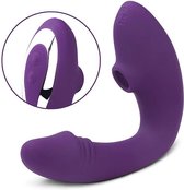 Quick Relief Ava™ - Vibrator - Luchtdruk Vibrator - G Spot Stimulatie - Clitoris Stimulatie - Vibrators voor Vrouwen - Paars