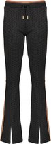 Nobell' Meisjes broeken Nobell' Sahara flared fancy pinstripe pants jet black 134/140