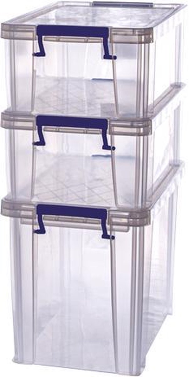 Bankers Box ProStore opbergbox plastic Bonus Pack 4, 1x18.5L, 2x10L