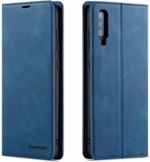 Huawei P30 Lite Telefoonhoesje | Hoogwaardig Leren Bookcase | Portemonnee | Blauw