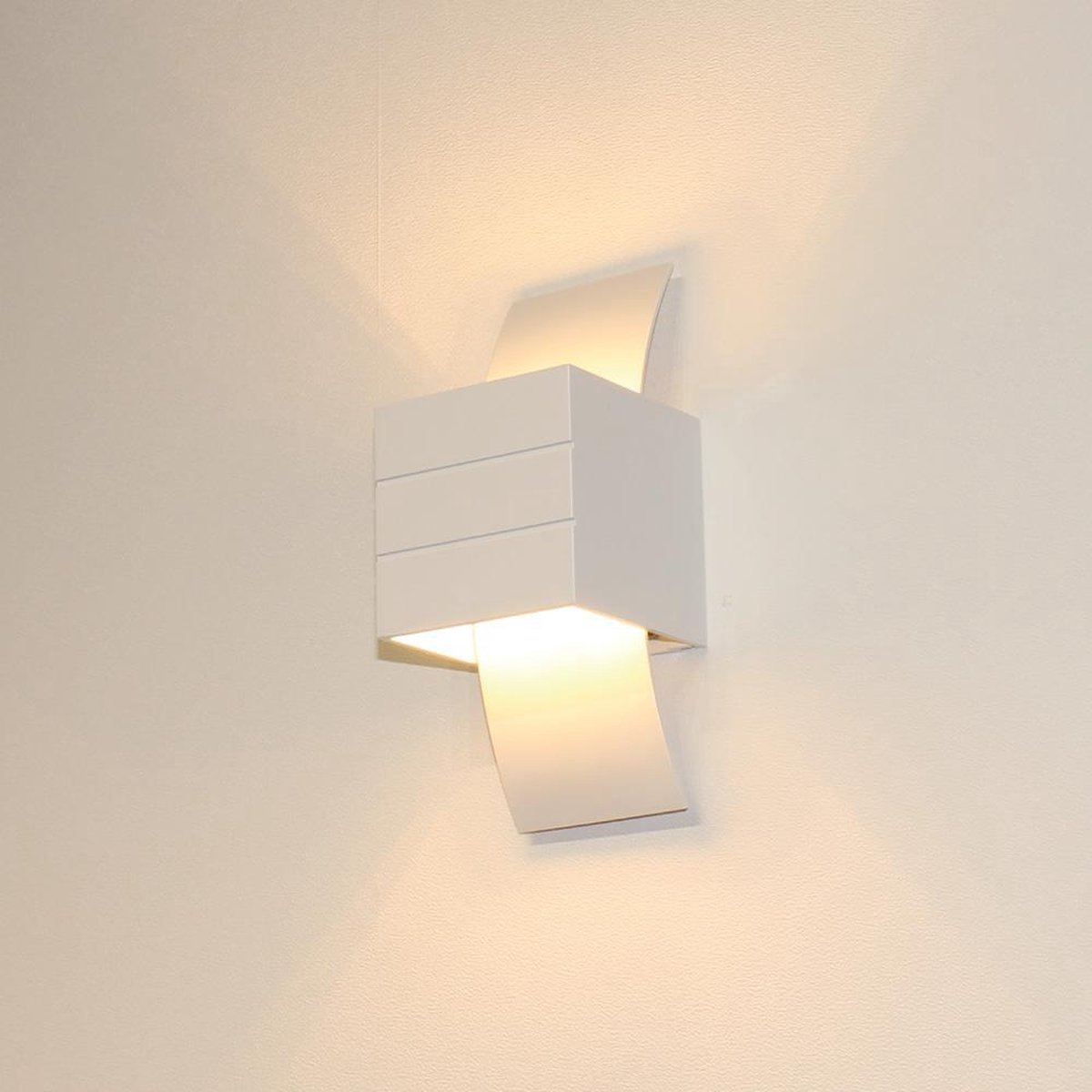 Wandlamp Gyhum Wit - 1x G9 LED 3,5W 2700K 350lm - IP20 - Dimbaar > wandlamp wit | wandlamp binnen wit | led lamp wit | sfeer lamp wit