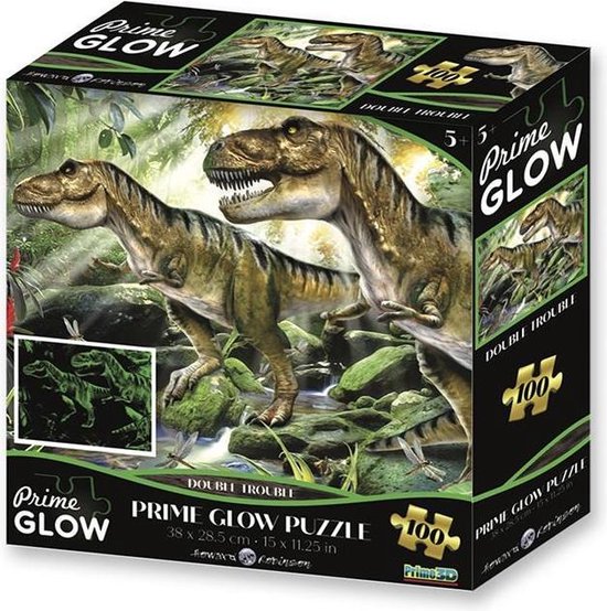 Prime 3d 3d-puzzel Dino Wereld Glow Karton 100 Stuks | bol.com