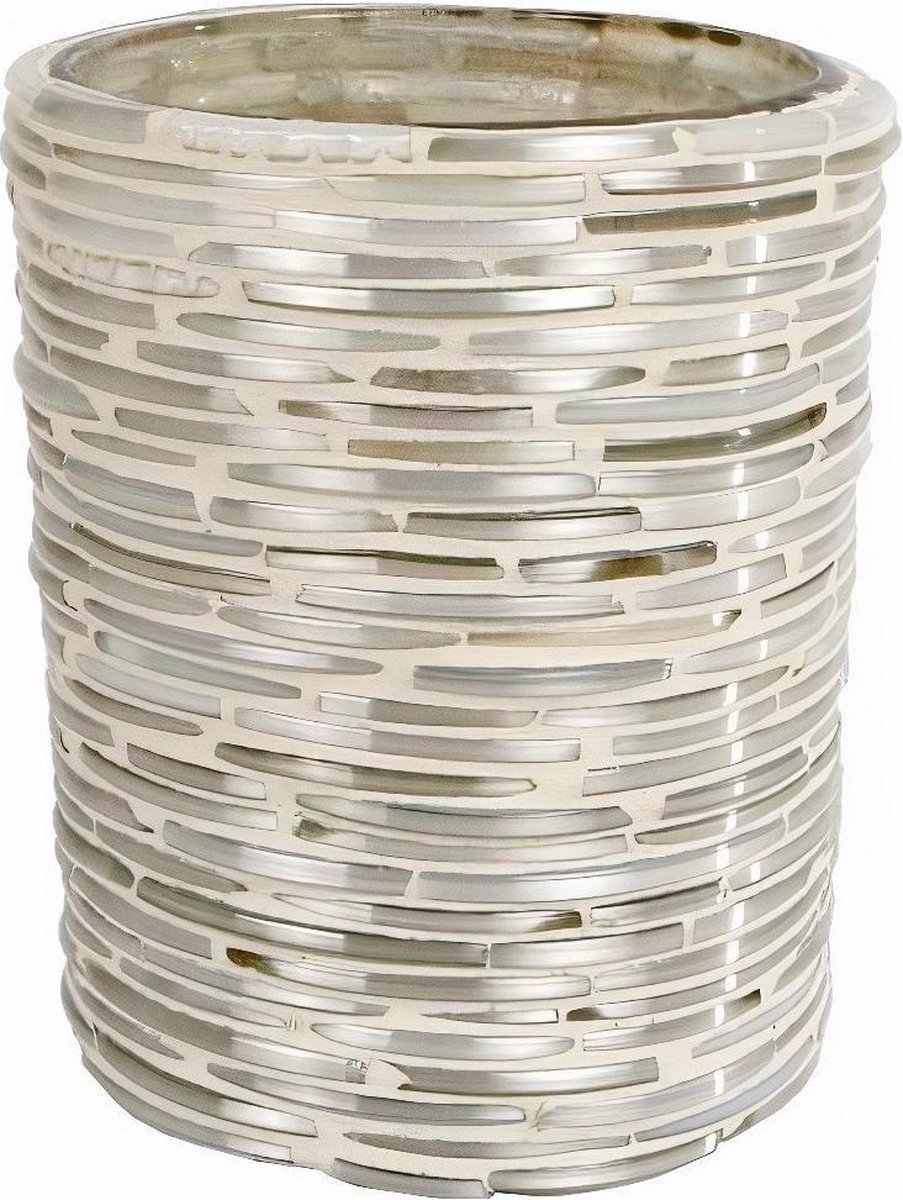 Van Manen Theelichthouder Nathalie 10 Cm Glas Wit