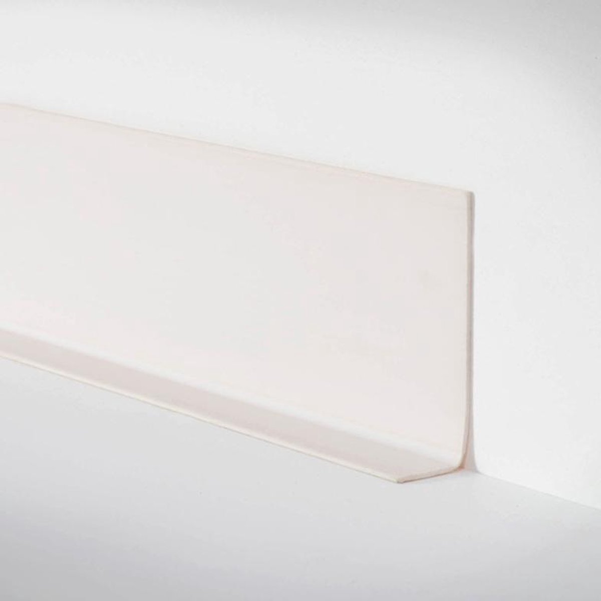 Quest Zachte Plint Zelfklevend, PVC Plint Eindlijst - 50 mm x 20 mm - Flexibele Afwerkstrip - voor Keuken, Badkamer, Muur, Vloer - Decoratief, UV-bestendig (Beige, 5m