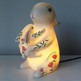 House of Disaster Mother and Baby Rabbit Lamp