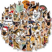 Duitse herder sticker mix - 50 stickers - Honden - voor auto, laptop, muur, journal etc.