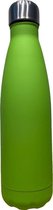 Shop4koken Drinkfles RVS - dubbelwandig 500 ml - limegroen - thermosfles