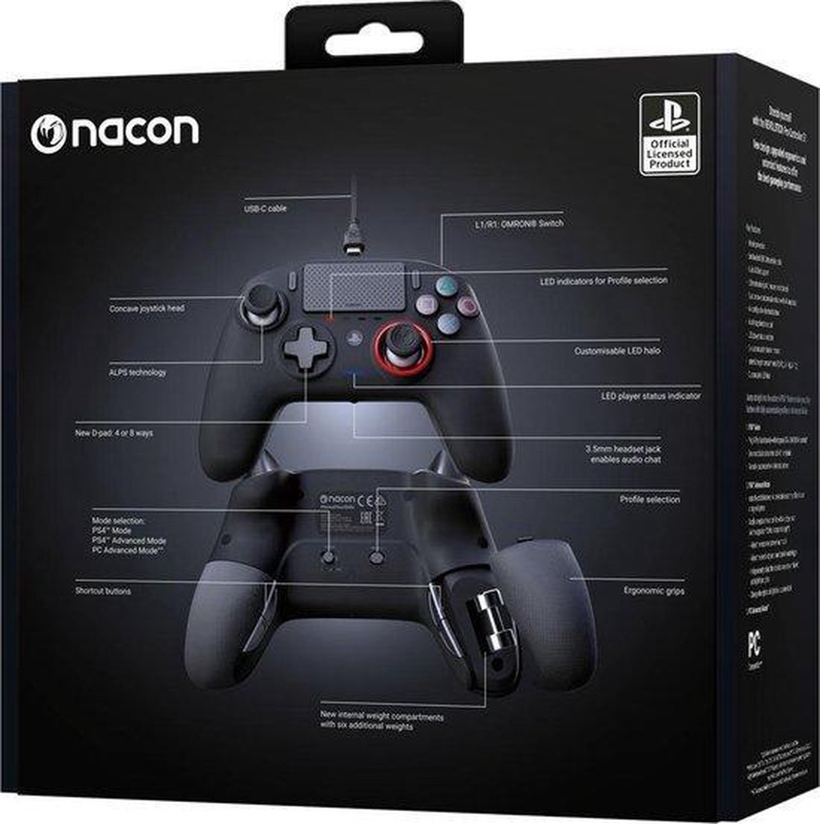 Nacon Revolution Pro 3 Official Licensed Controller - PS4 - Zwart | bol