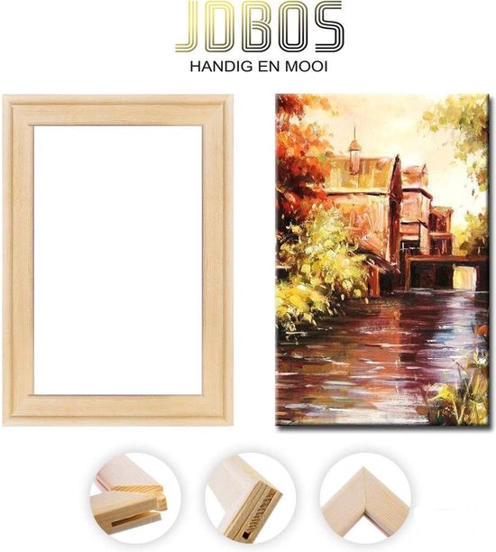 JDBOS ® Schilderen op nummer Volwassenen frame - canvas - x 50 cm (los frame) | bol.com