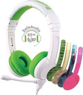 BuddyPhones School+ Green - beam mic and extra audio cable