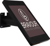 Tablet wandhouder Fino L voor tablets tussen 12 en 13 inch – zwart – homebutton & camera zichtbaar