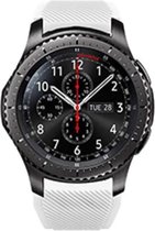 Shop4 - Samsung Gear S3 Frontier Bandje - Siliconen Wit