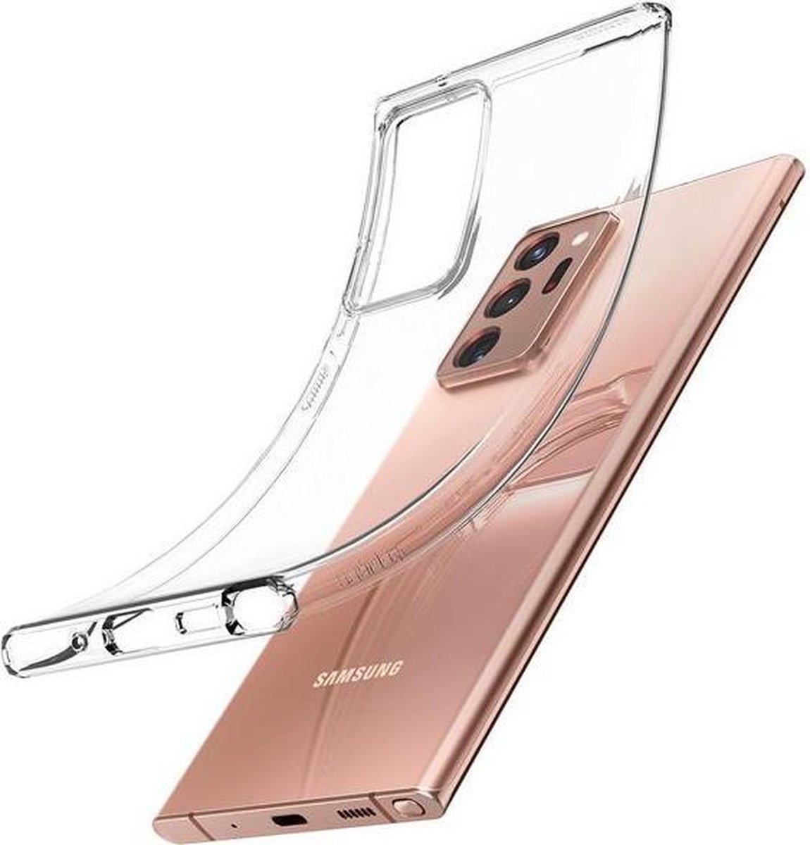 Spigen Crystal Flex Hoesje Samsung Galaxy Note 20 Ultra Transparant