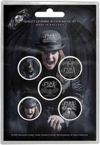 Ozzy Osbourne - Ordinary Man Badge/button - Set van 5 - Multicolours