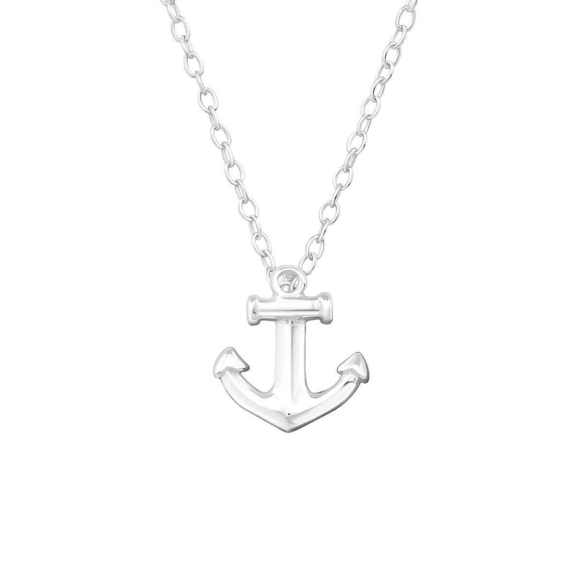 WeLoveSilver - zilveren ketting dames - anker hanger - 925 zilver