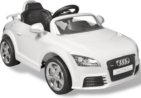 Elektrische auto - Audi TT RS - Met afstandsbediening- wit - Speelgoed - Speelgoed  auto | bol.com
