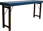 Raw Materials Tafel - Klaptafel - Blauw - 165 cm  - Gerecycled hout - Sidetable