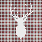 Ambiente Deer Outline Red papieren servetten