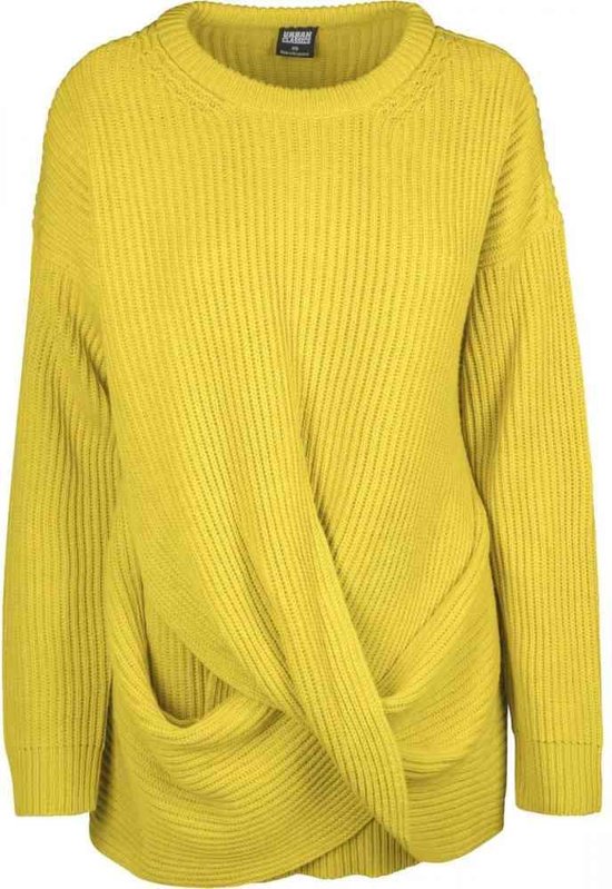 Urban Classics Sweater/trui -S- Wrapped Geel