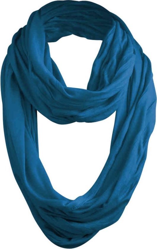 MSTRDS - Wrinkle Loop Scarf h.indigo one size Sjaal - Blauw
