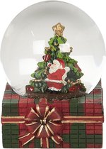 Clayre & Eef Sneeuwbol Kerstmis 64553 6*7*8 cm - Meerkleurig Polyresin / glas Snowglobe