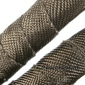 30 METER HEAT WRAP VAN 5 CM BREED (BASALT -260 °C tot +800 °C)  VOOR UITLAATSPRUITSTUKKEN EN DOWNPIPES