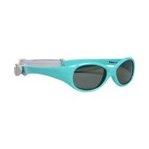 Melleson Eyewear baby zonnebril Noah met band 0-1 jaar - aqua groen