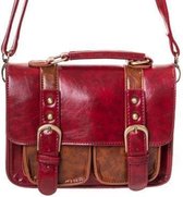 Small Retro Handbag Red in Swing Vintage Jaren 50 Stijl