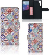 Book Case met foto OPPO A91 | Reno3 GSM Hoesje Tiles Color