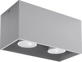 Sollux Lighting - Plafondspot QUAD grijs