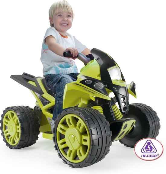 Injus Injusa The Beast Elektrische Kinderquad 12v Rood/zwart | bol