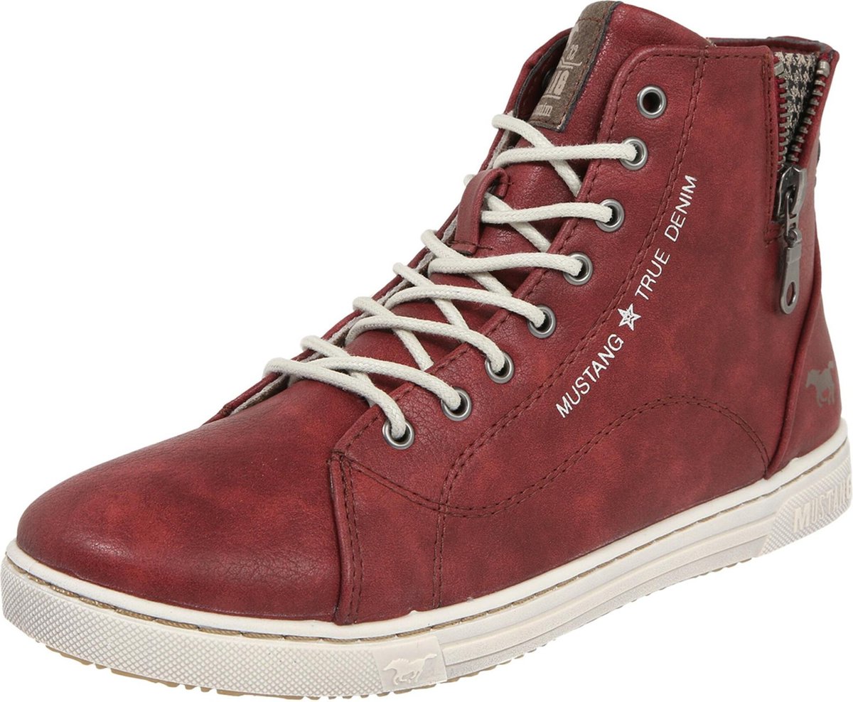 Mustang sneakers hoog Roestrood-41 - Schoenen.nl