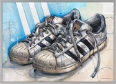 Poster - Adidas ‘superstar Painting - 51 X 71 Cm - Multicolor