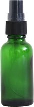 Groen glazen sprayflesje (30 ml) - aromatherapie - hervulbaar